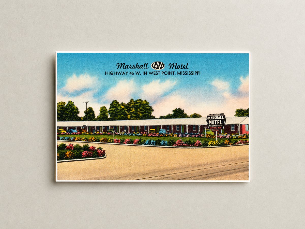 West Point, MS: Marshall Motel, Highway 45 W. In West Point