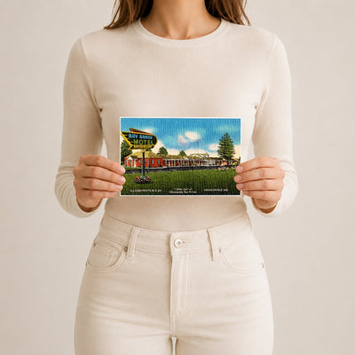 Bay Bridge Motel, U. S. Highways 50 & 301... 7 miles east of Chesapeake Bay Bridge, Grasonville, MD — Vintage Maryland Postcard