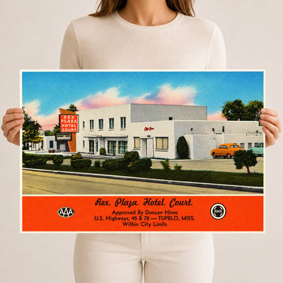 Tupelo, MS: Rex Plaza Hotel Court, U.S. Highways, 45 & 78 -- Tupelo