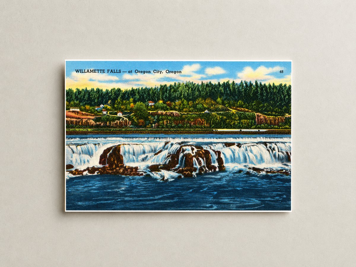 Oregon City, OR: Willamette Falls -- at Oregon City