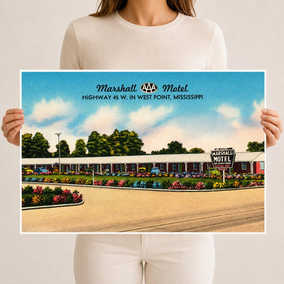 West Point, MS: Marshall Motel, Highway 45 W. In West Point
