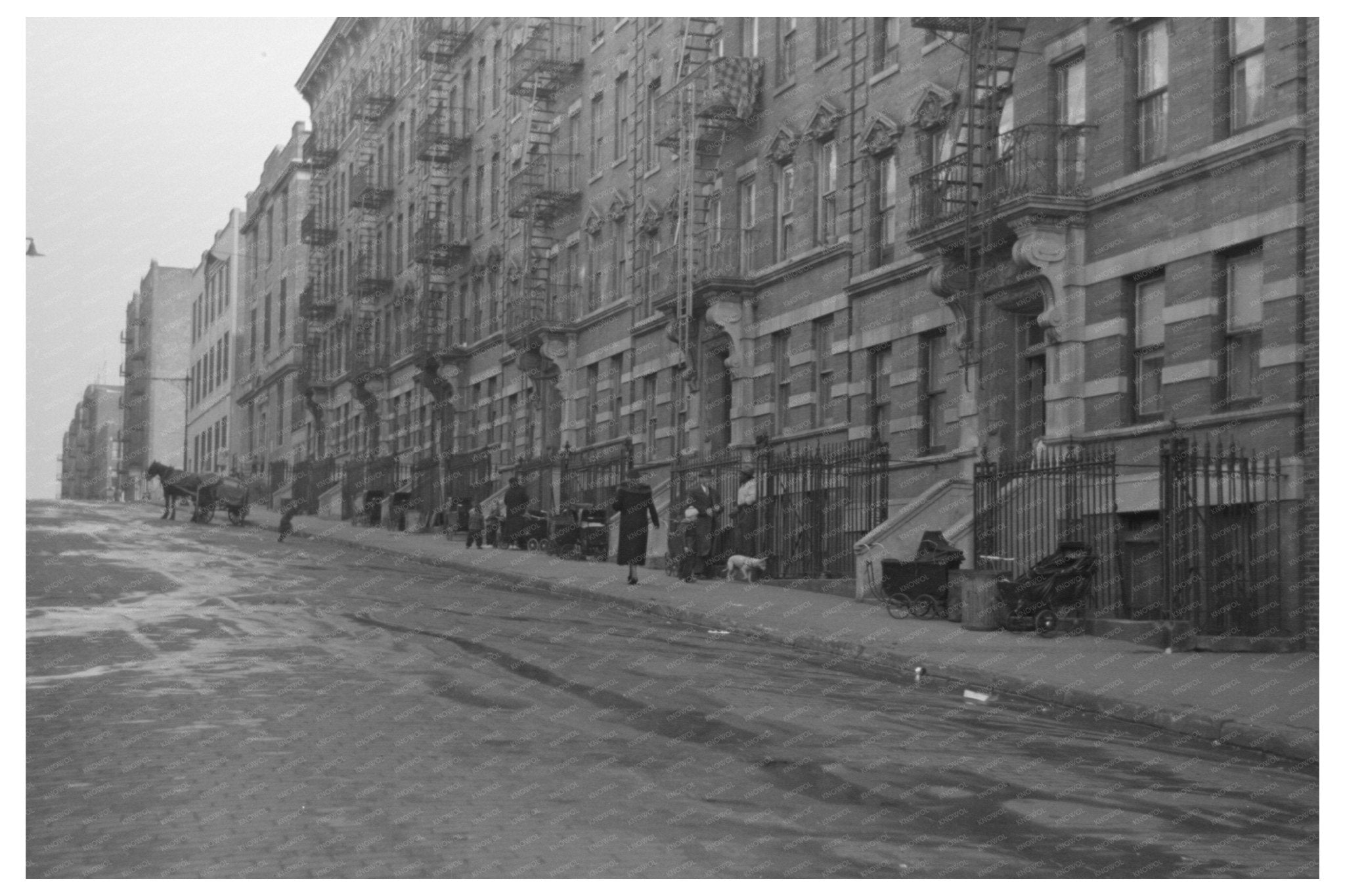 139th Street New York City November 1936 Baby Carriages - Available at KNOWOL