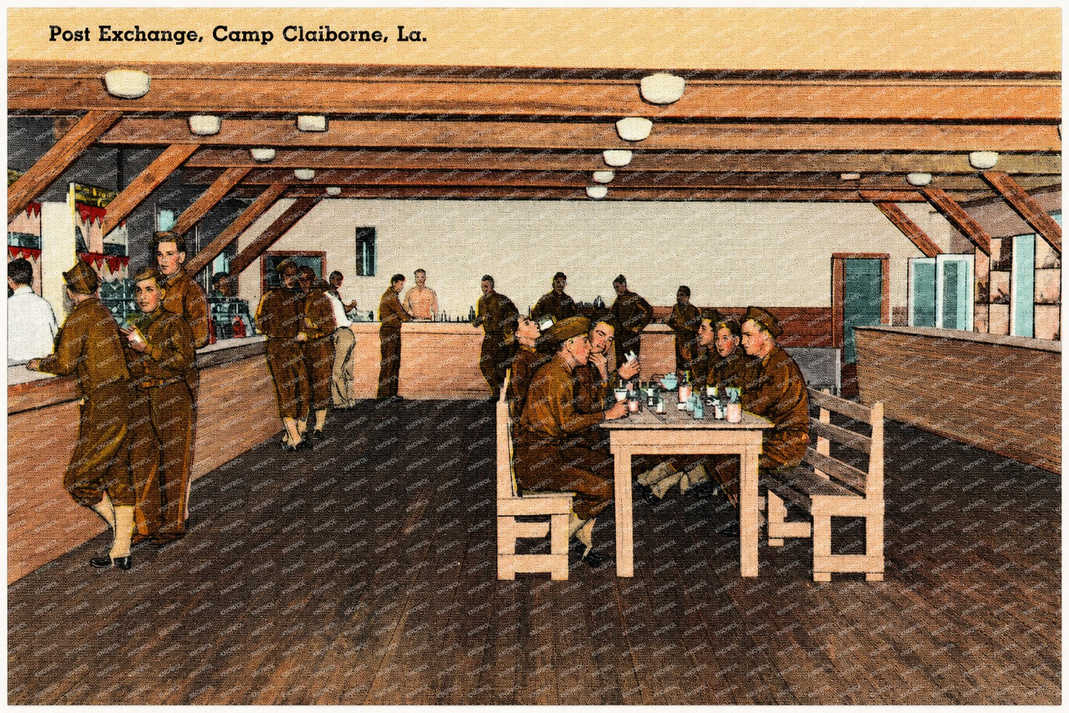 Forest Hill, LA: Post Exchange, Camp Claiborne