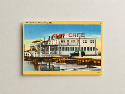 The Ship Cafe, Ocean City, MD — Vintage Maryland Postcard