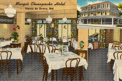 Margo's Chesapeake Hotel, Havre de Grace, MD — Vintage Maryland Postcard