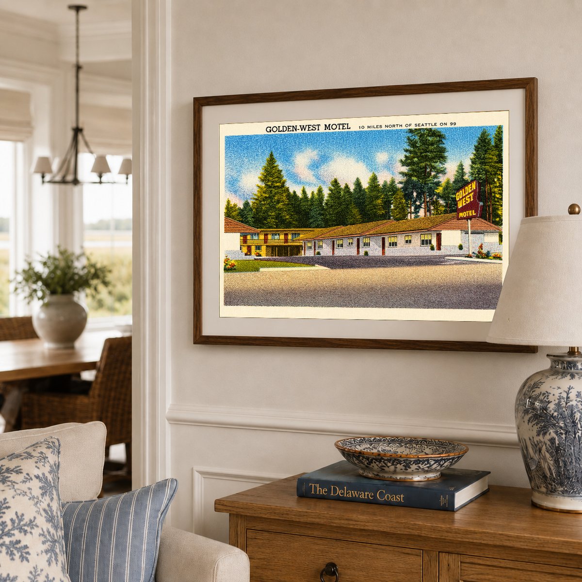 Seattle, WA: Golden-West Motel, 10 miles north of Seattle on 99