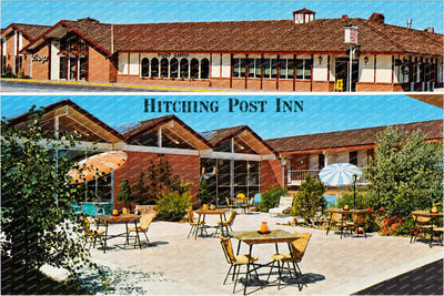 Cheyenne, WY: Hitching Post Inn, motor hotel and restaurant, 1600 West Lincolnway, Cheyenne, Wyoming 82001