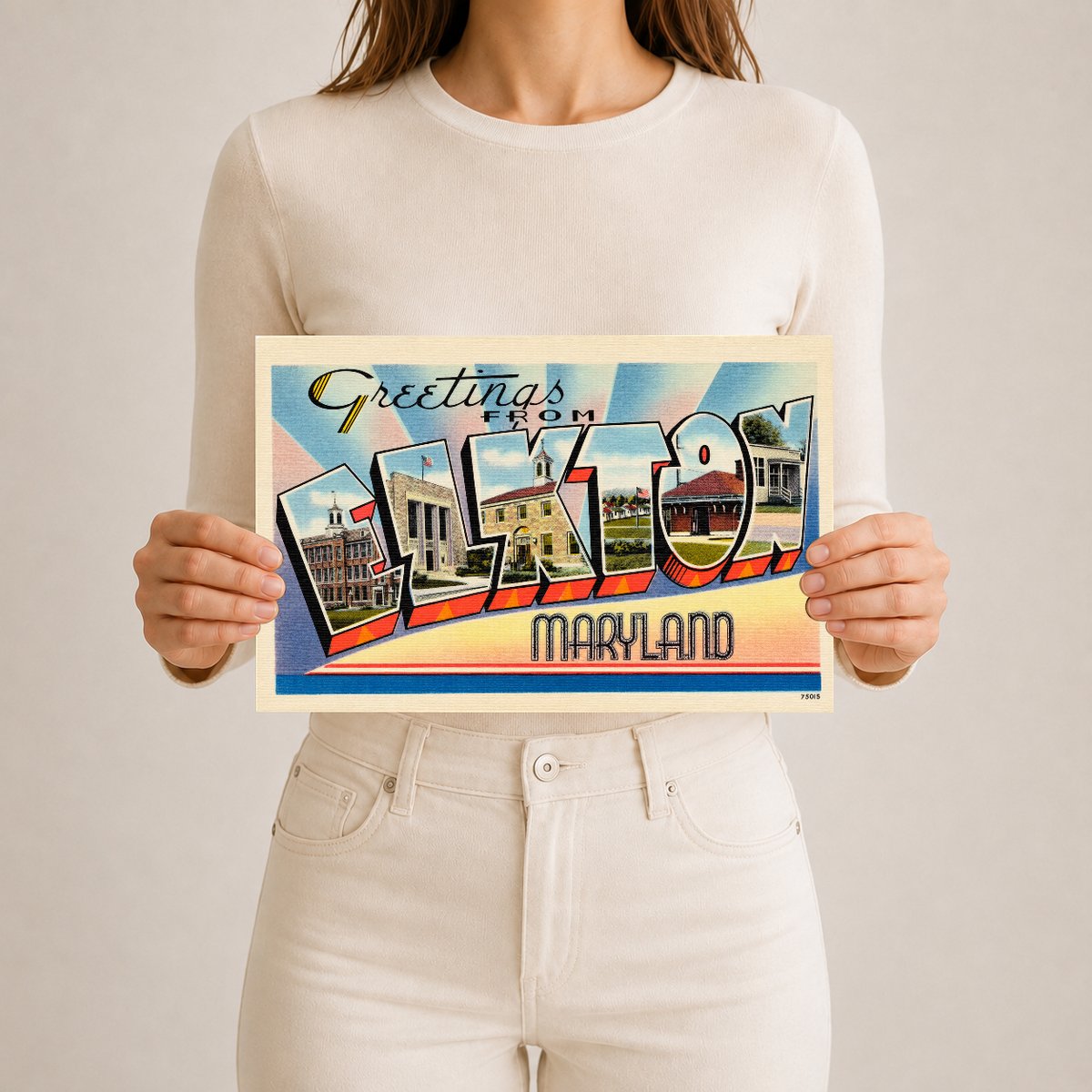 Greetings from Elkton, Maryland — Vintage Maryland Postcard