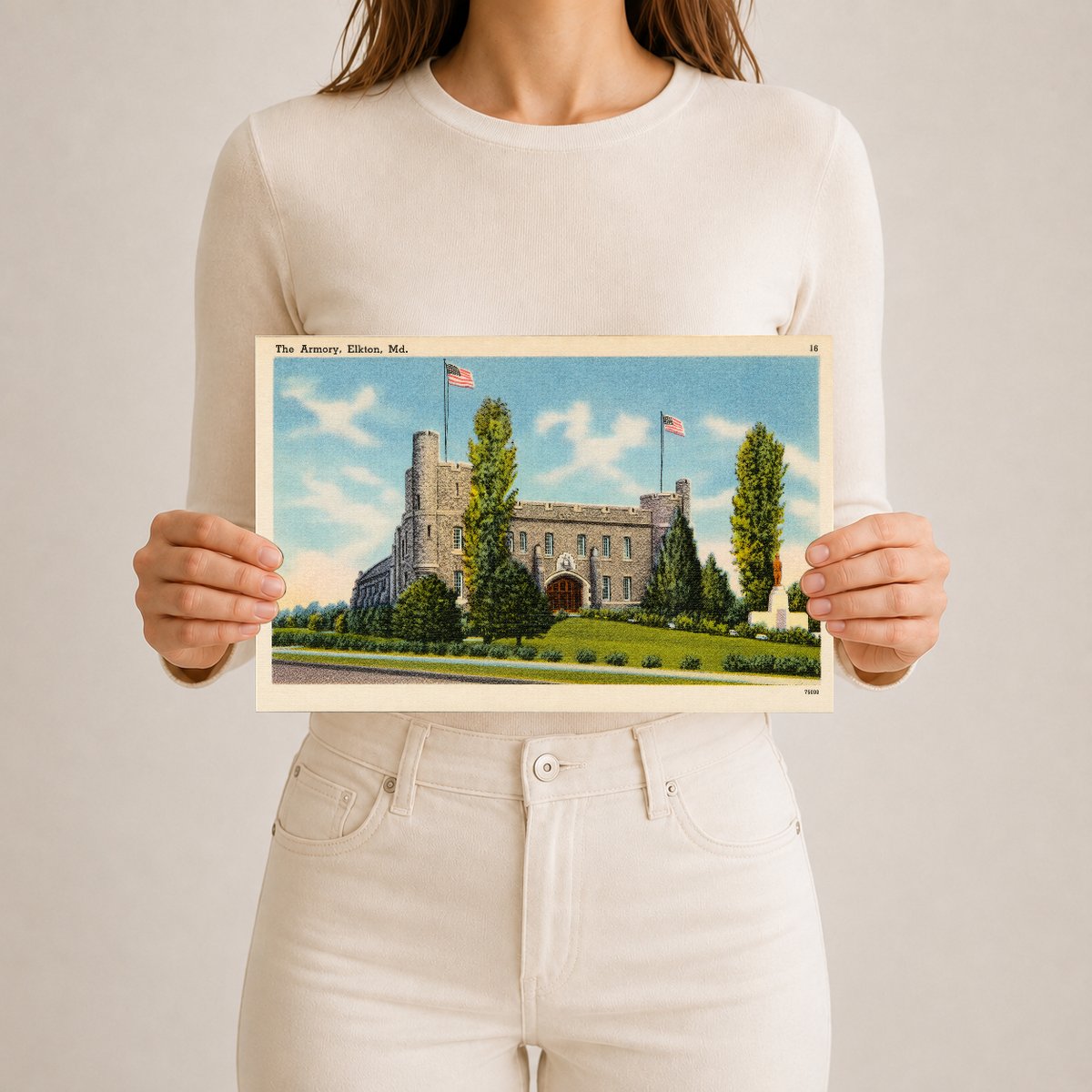 The Armory, Elkton, MD — Vintage Maryland Postcard