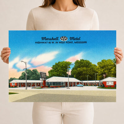 West Point, MS: Marshall Motel, Highway 45 W. In West Point