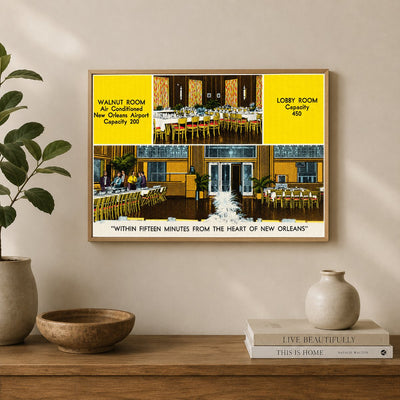 New Orleans, LA: Walnut Room, "Within fifteen minutes from the heart of New Orleans"