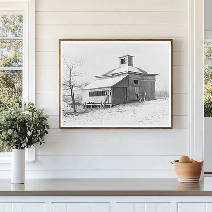 1856 Barn Near Ottawa Illinois Vintage Photo January 1937 - Available at KNOWOL