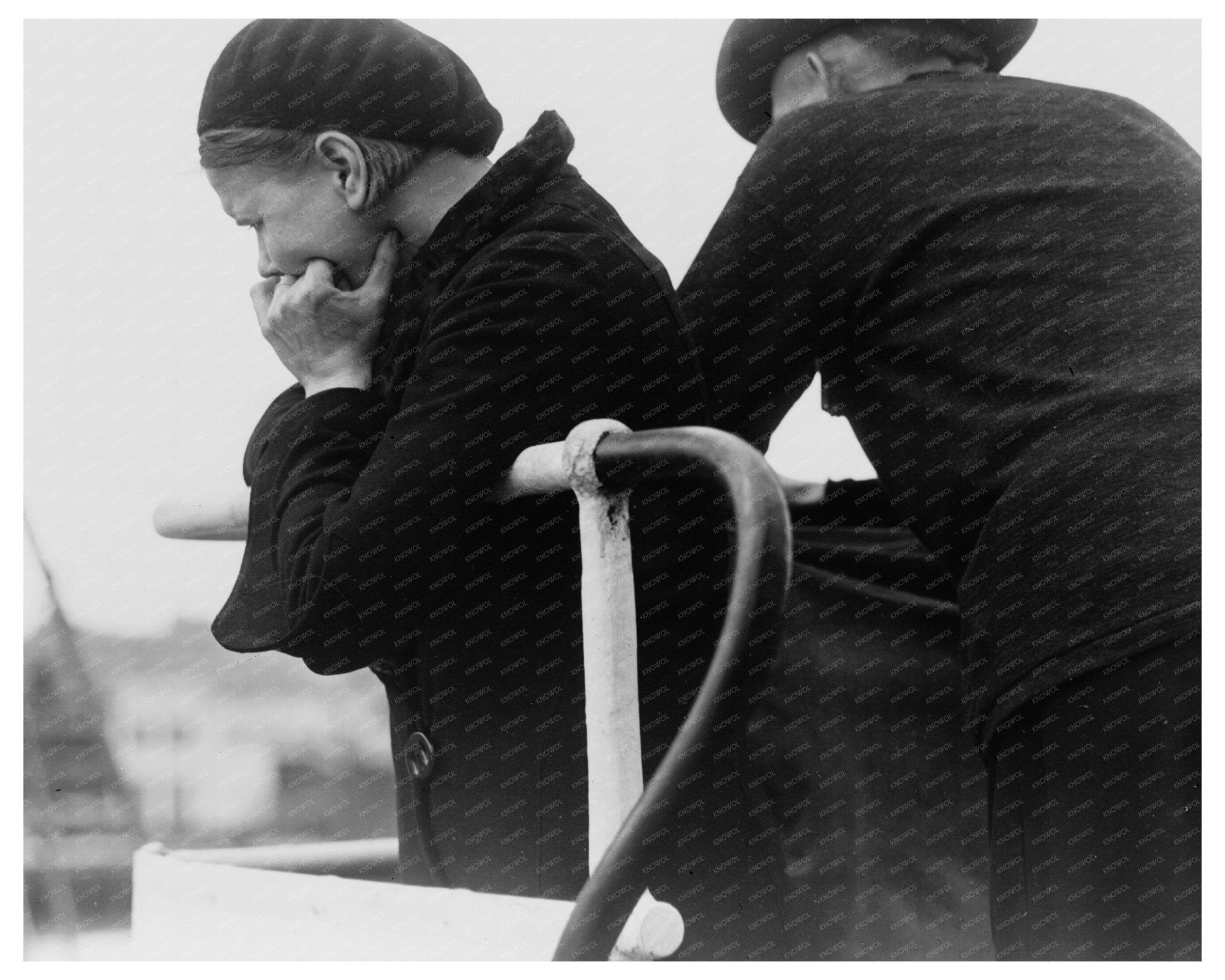 1935 Rural Rehabilitation Colonists Boarding Army Transport St. Mihiel Vintage Image - Available at KNOWOL
