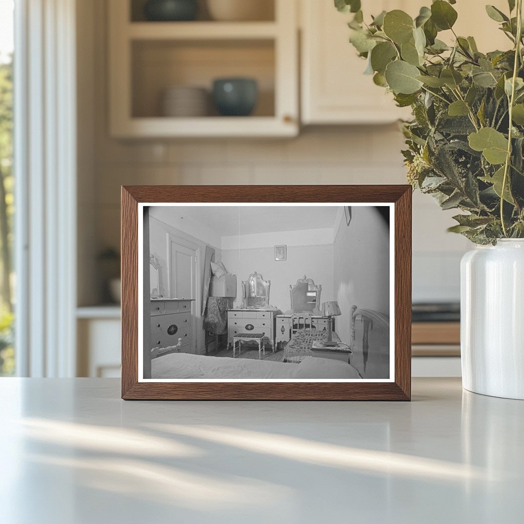 1936 Bronx Apartment Bedroom Interior of Nathan Katz - Available at KNOWOL