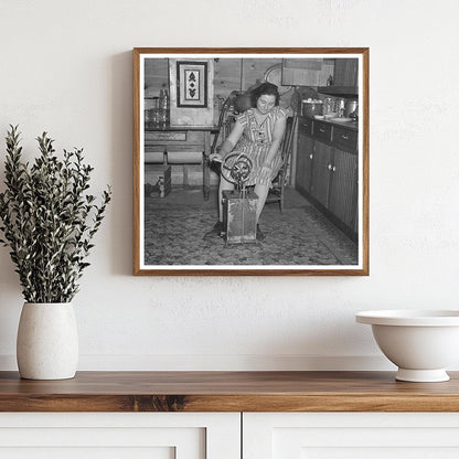 1936 Emmet County Iowa Farmers Wife Churning Butter - Available at KNOWOL