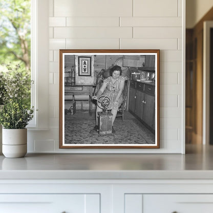 1936 Emmet County Iowa Farmers Wife Churning Butter - Available at KNOWOL