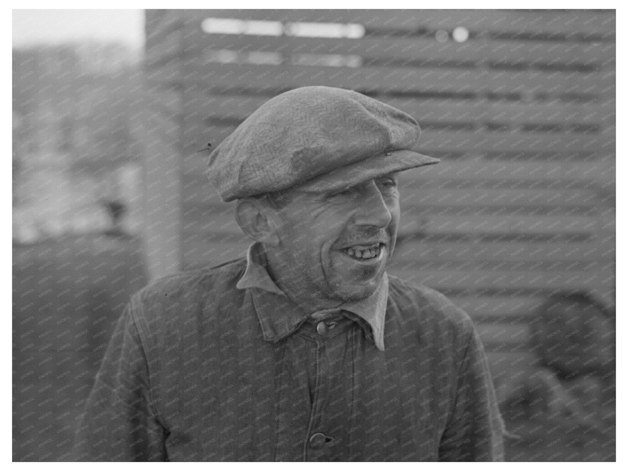 1936 Farmer in Little Sioux Township Iowa Rural Life Image - Available at KNOWOL