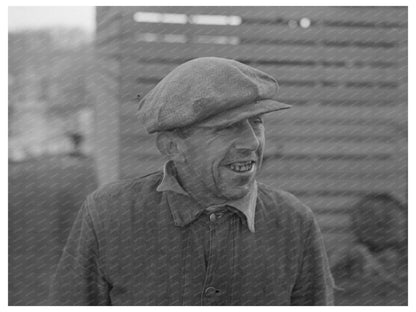 1936 Farmer in Little Sioux Township Iowa Rural Life Image - Available at KNOWOL