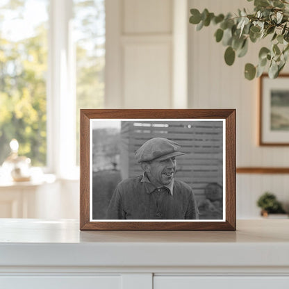 1936 Farmer in Little Sioux Township Iowa Rural Life Image - Available at KNOWOL