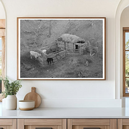 1936 Livestock Shelter on Charles Banta Farm Iowa - Available at KNOWOL