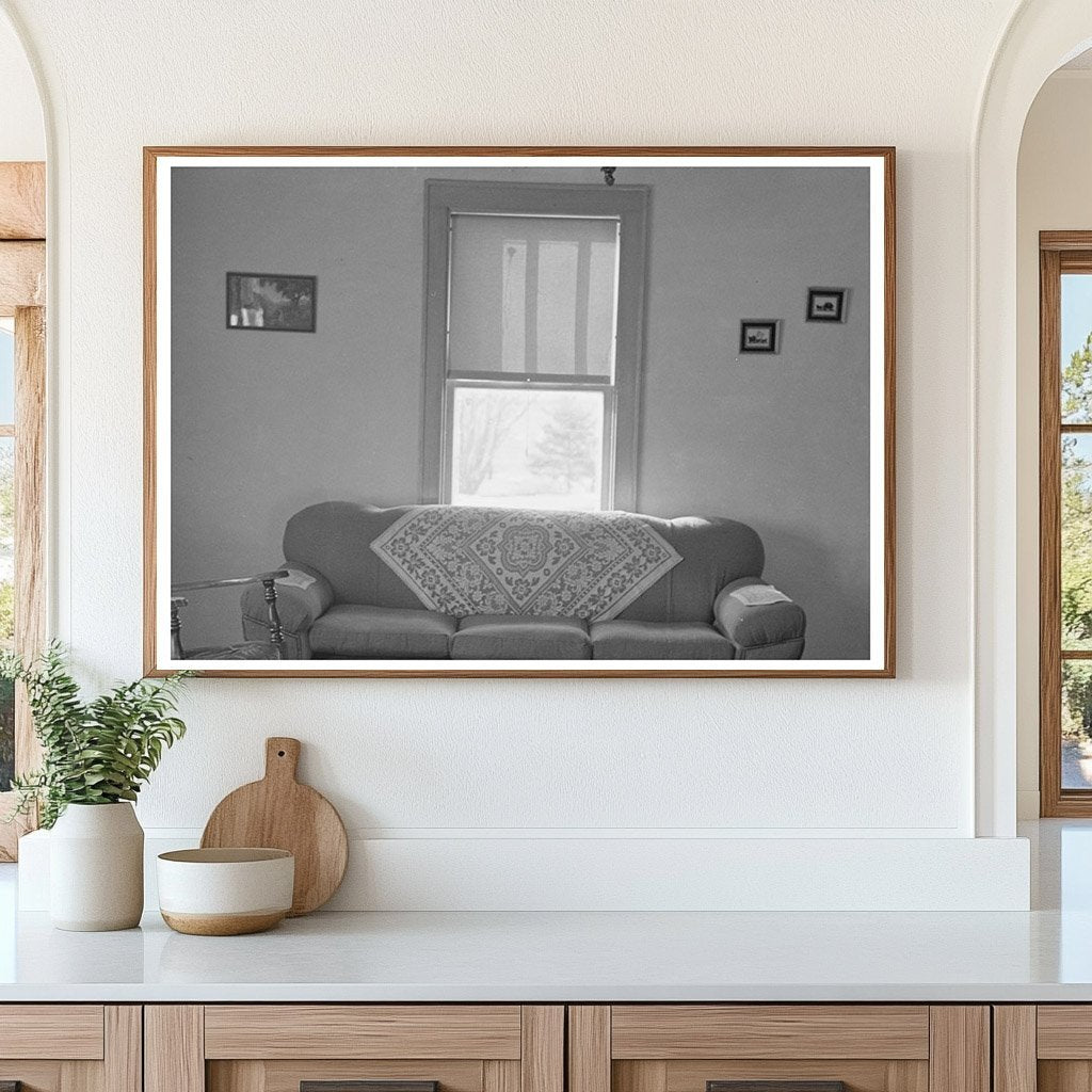 1936 Living Room Interior at G.H. West Farm Iowa - Available at KNOWOL