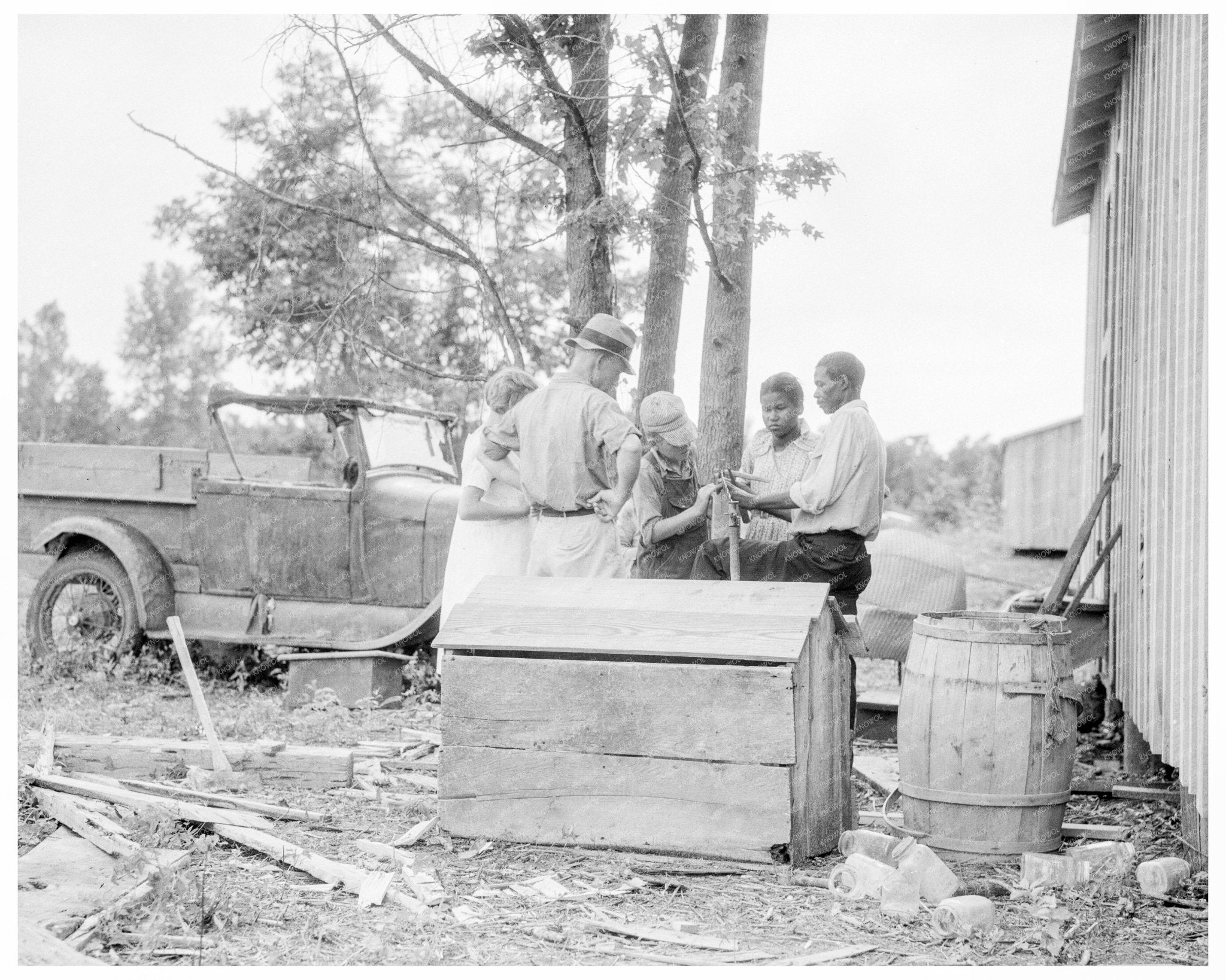 1936 Meeting at Sherwood Eddy Cotton Cooperative Mississippi - Available at KNOWOL