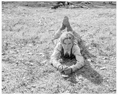 1936 Photograph of Boy Facing Education Challenges - Available at KNOWOL