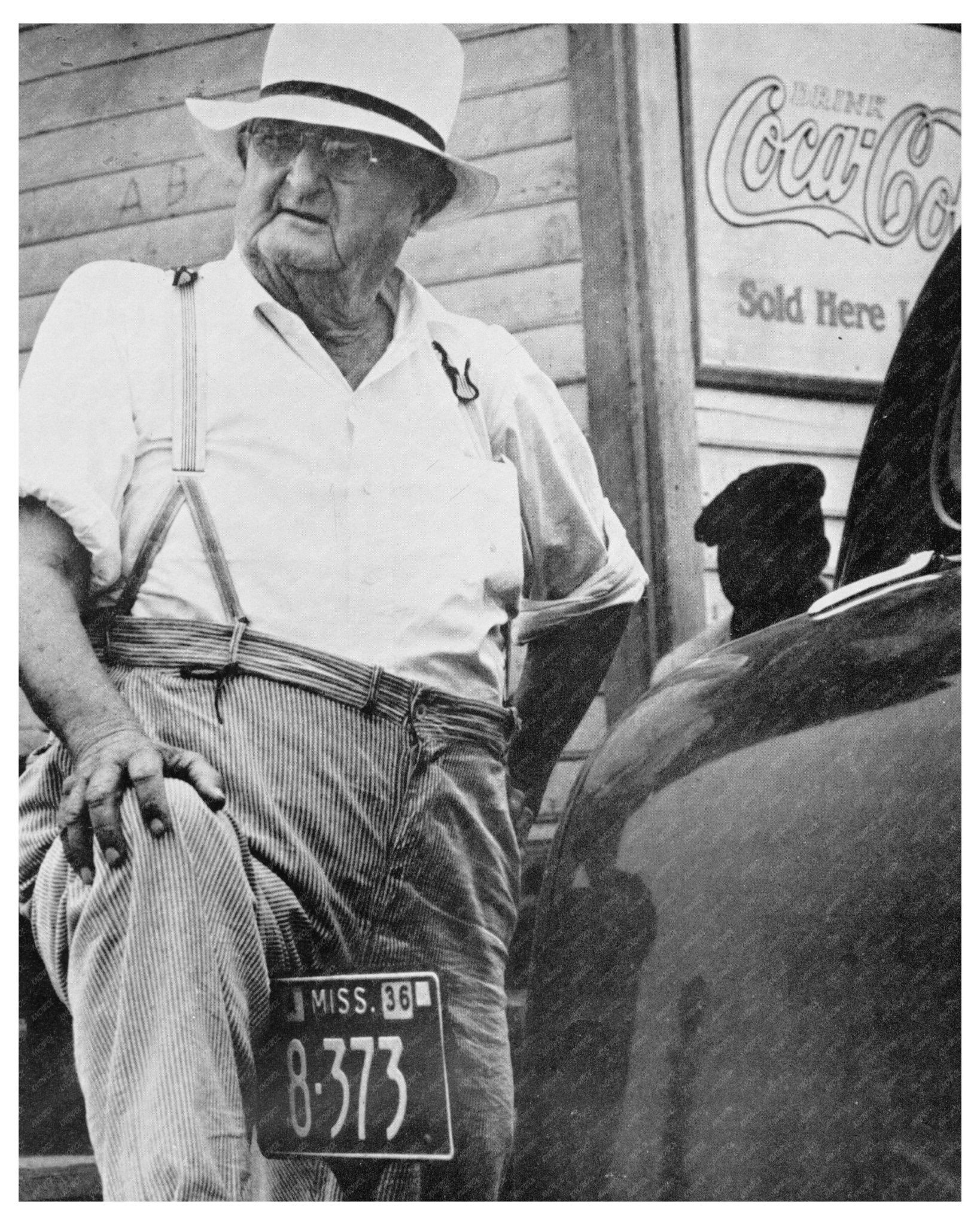 1936 Plantation Owner in Mississippi Vintage Photo - Available at KNOWOL