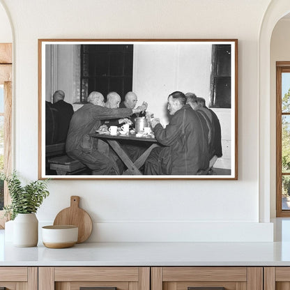 1936 Sioux City Homeless Mens Bureau Meal Time Photo - Available at KNOWOL