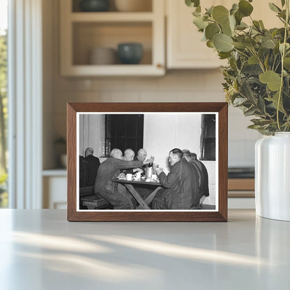 1936 Sioux City Homeless Mens Bureau Meal Time Photo - Available at KNOWOL