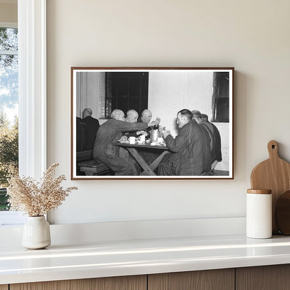 1936 Sioux City Homeless Mens Bureau Meal Time Photo - Available at KNOWOL