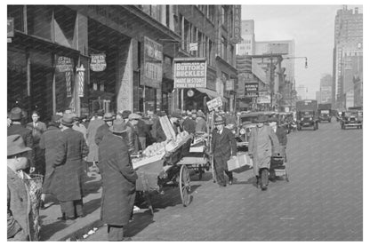 1936 Street Scene 38th Street and 7th Avenue NYC - Available at KNOWOL