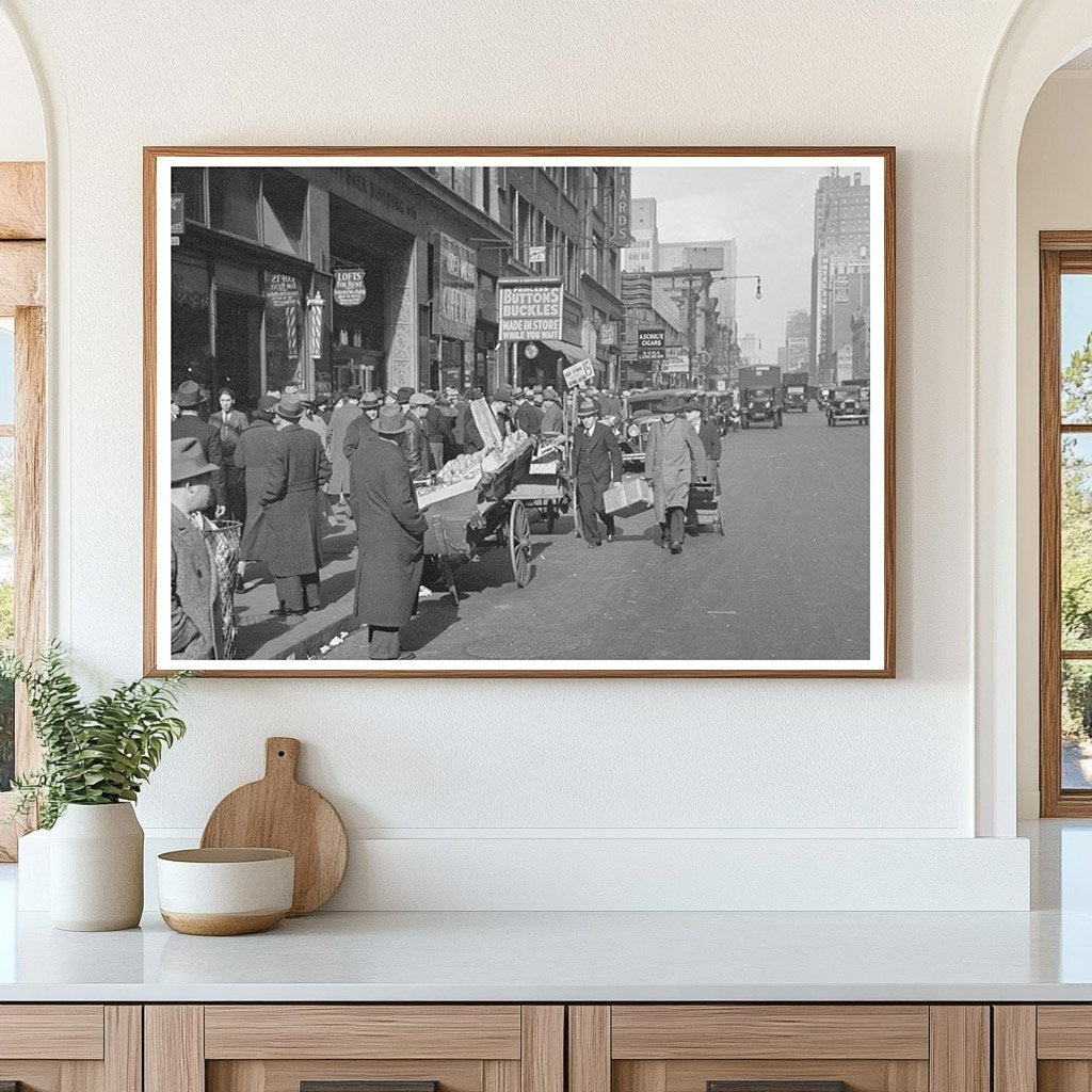 1936 Street Scene 38th Street and 7th Avenue NYC - Available at KNOWOL