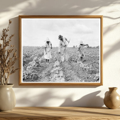 1936 Tenant Farmers Hoeing Cotton in Alabama - Available at KNOWOL