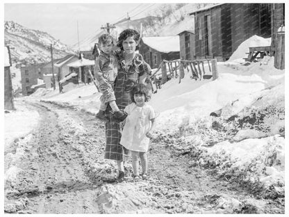 1936 Vintage Photo of Coal Town Families in Price Utah - Available at KNOWOL