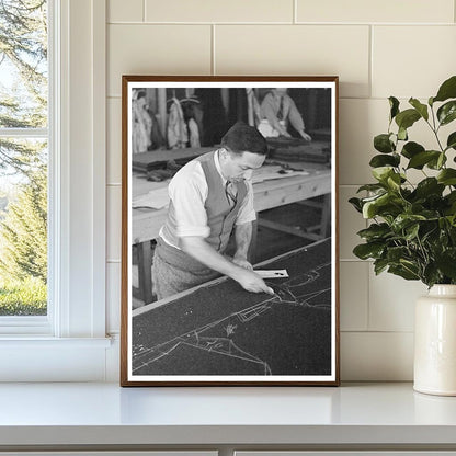 1936 Vintage Photo of Garment Worker in Hightstown NJ - Available at KNOWOL
