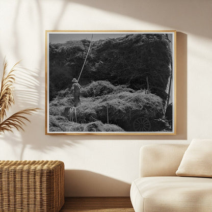 1936 Vintage Photo of Oat Threshing in Clayton Indiana - Available at KNOWOL