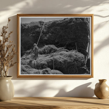 1936 Vintage Photo of Oat Threshing in Clayton Indiana - Available at KNOWOL