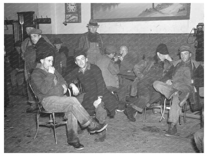 1936 Vintage Photo of Pool Hall in Spencer Iowa - Available at KNOWOL