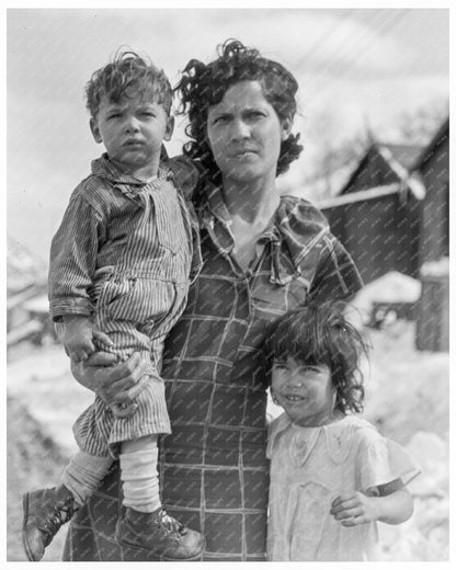 1936 Vintage Photograph of a Coal Miners Family in Consumers Utah - Available at KNOWOL