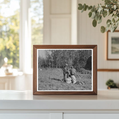 1937 Agricultural Workers Resting in Littlefork Minnesota - Available at KNOWOL