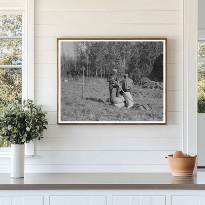 1937 Agricultural Workers Resting in Littlefork Minnesota - Available at KNOWOL