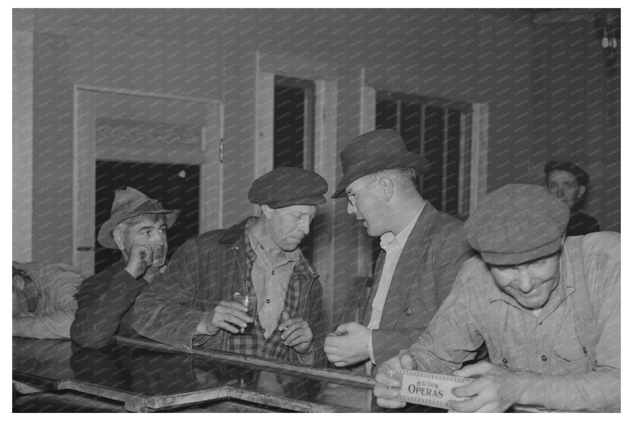 1937 Bar Scene in Craigville Minnesota Koochiching County - Available at KNOWOL