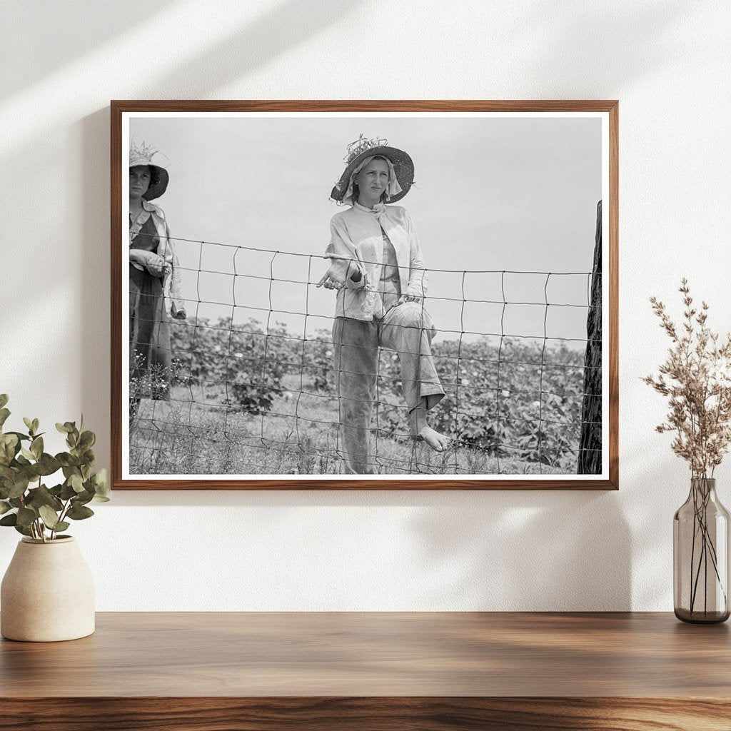 1937 Black and White Photo of Cotton Hoeing in Georgia - Available at KNOWOL