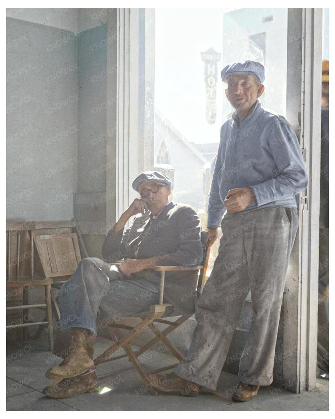 1937 Calipatria California Residents Waiting for Relief Checks, Dorothea Langes Historic Image - Available at KNOWOL