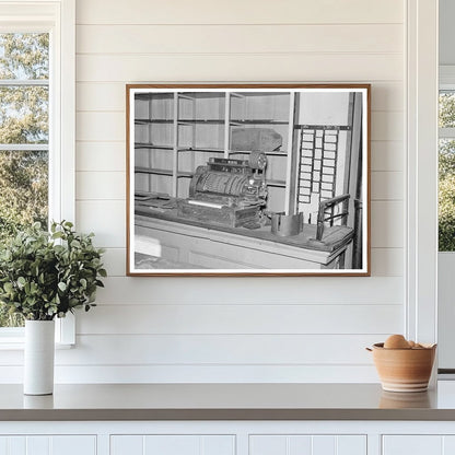 1937 Cash Register and Empty Shelves in Babbitt Minnesota - Available at KNOWOL