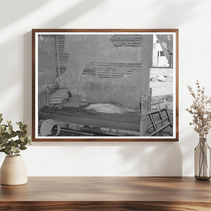 1937 Flood Damage in Farmhouse Living Room Indiana - Available at KNOWOL