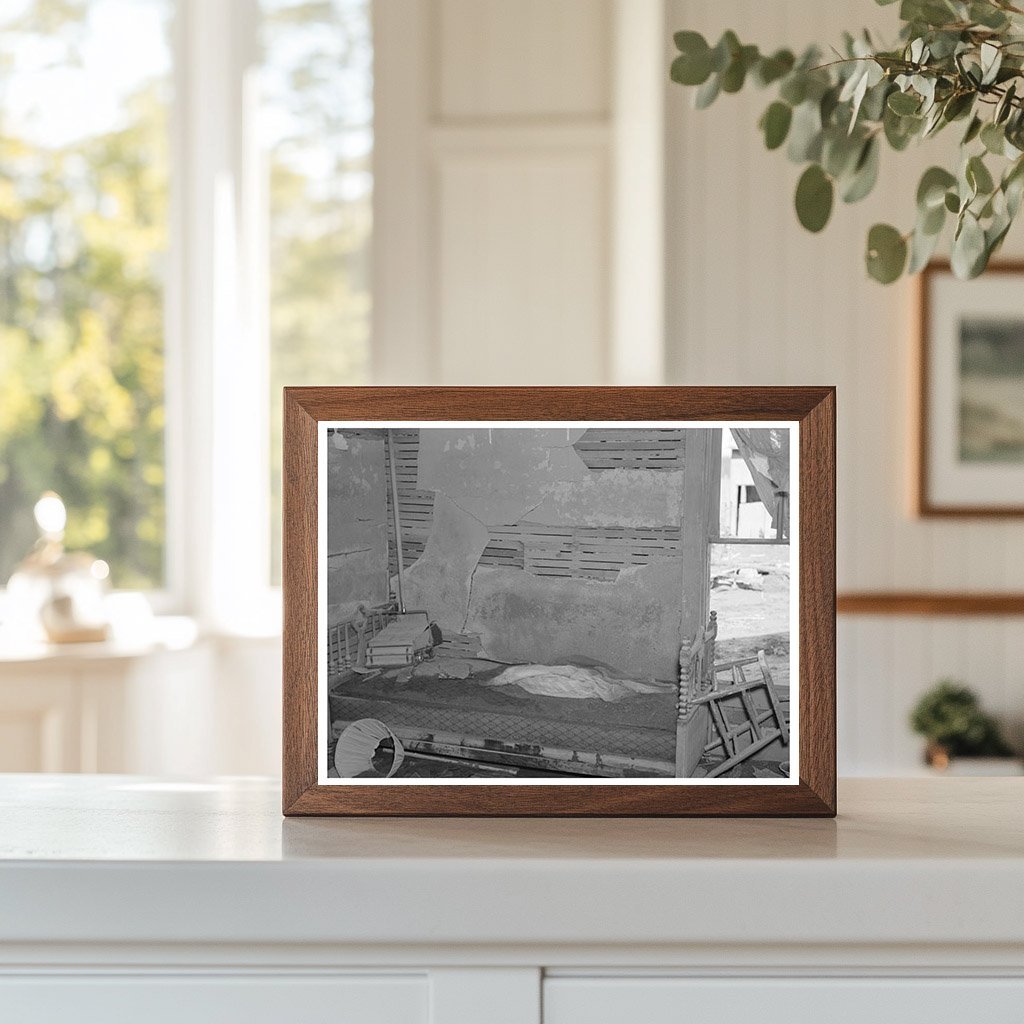 1937 Flood Damage in Farmhouse Living Room Indiana - Available at KNOWOL