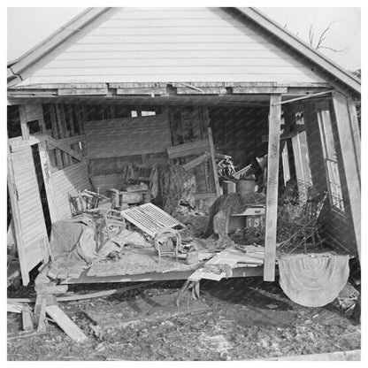 1937 Flood Damage to House in Posey County Indiana - Available at KNOWOL