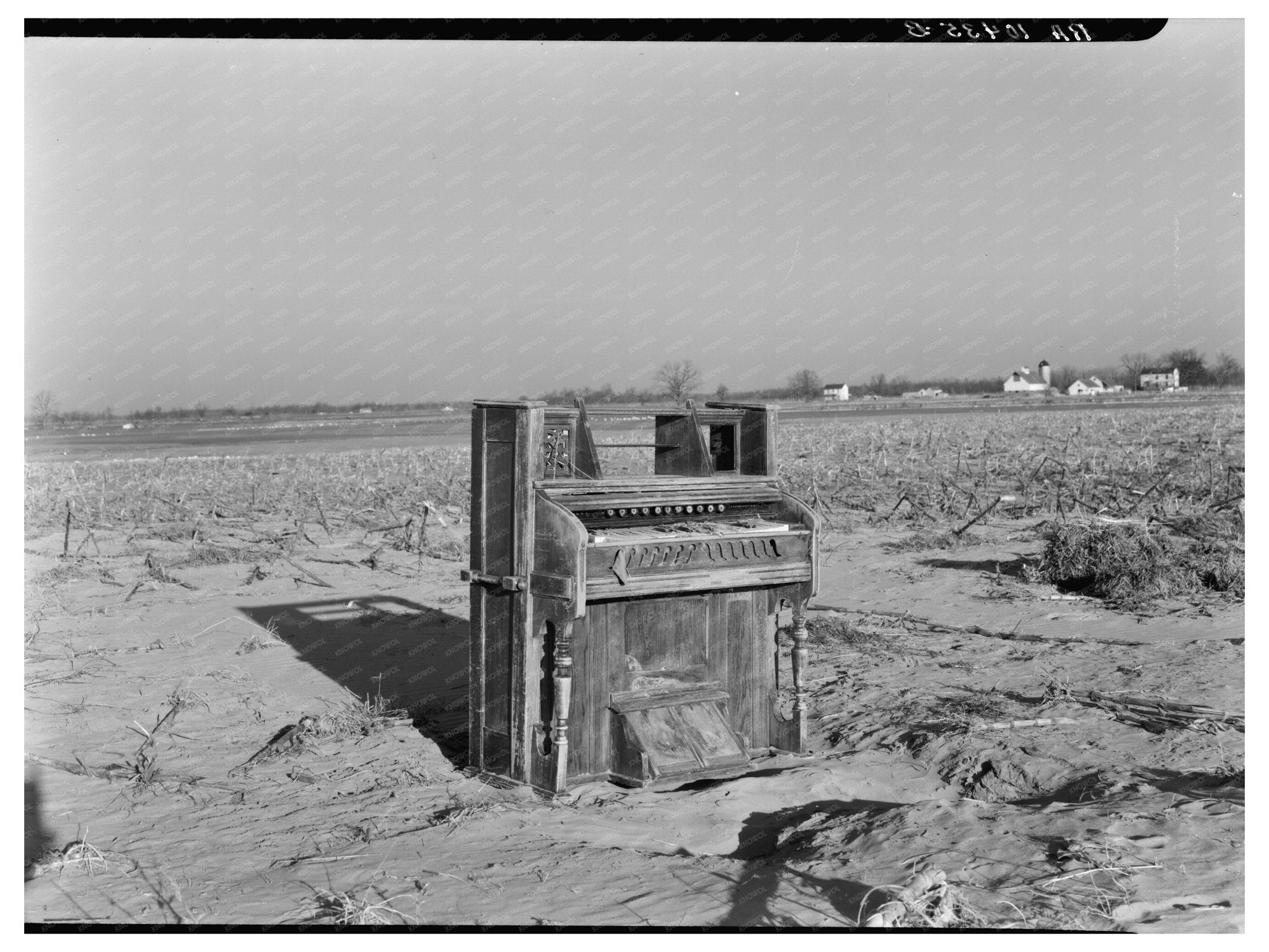 1937 Flood Impact Organ on Farm Indiana - Available at KNOWOL